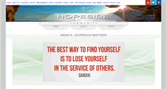 Desktop Screenshot of hopeside.org