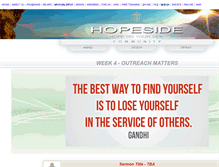 Tablet Screenshot of hopeside.org